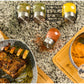 Especiero Hudson 4 Frascos De Vidrio Con Tapa + Base