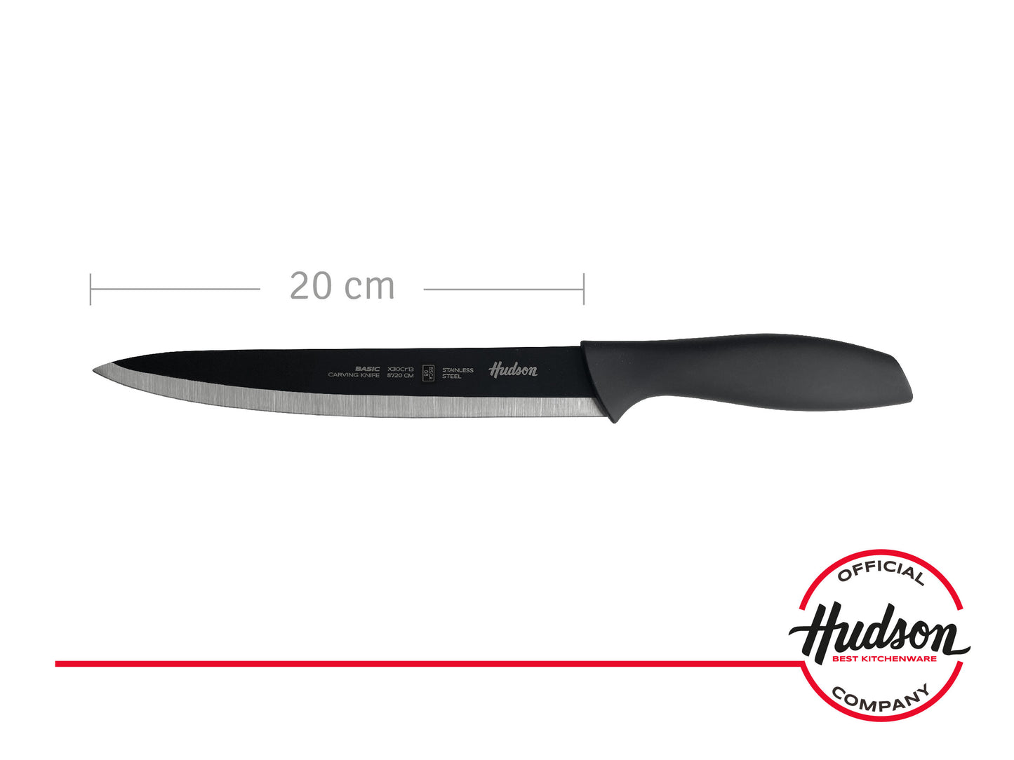 Cuchillo Carnicero Trinchador 8'' Linea Hudson Basic