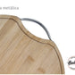 Tabla Pizzera De Madera Bambú Cocina Hudson 36 Cm X 1,5 Cm