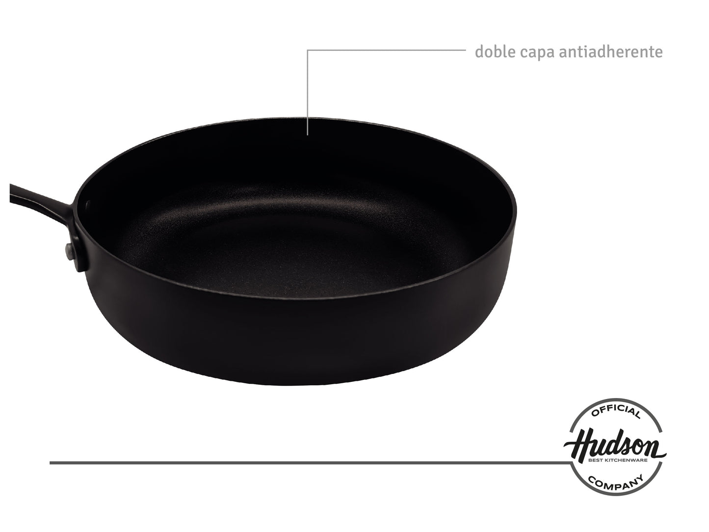 Sartén De Aluminio Negra Antiadherente Total Black 28 Cm