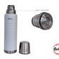 Termo Botella Térmica 1L Acero Inoxidable Doble Pared Blanco