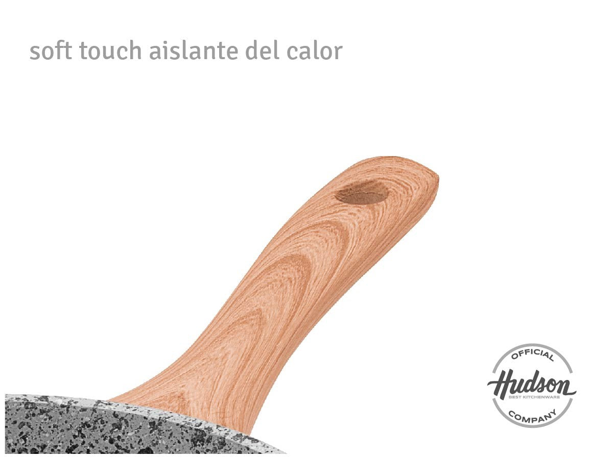 Sartén Panquequera Crepera 22cm Hudson Granito Stone Aluminio