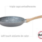 pinza + molinillo + sarten