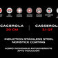 Cacerola C/mango Acero Inox 20cm Antiadherente Hudson