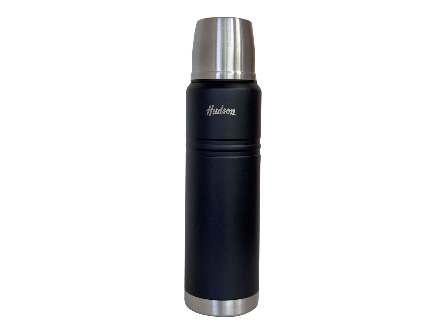 Termo Botella Térmica 1L Acero Inoxidable Doble Pared Negro
