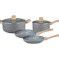 Set Bateria Linea Granito Hudson Con Antiadherente 6 Piezas