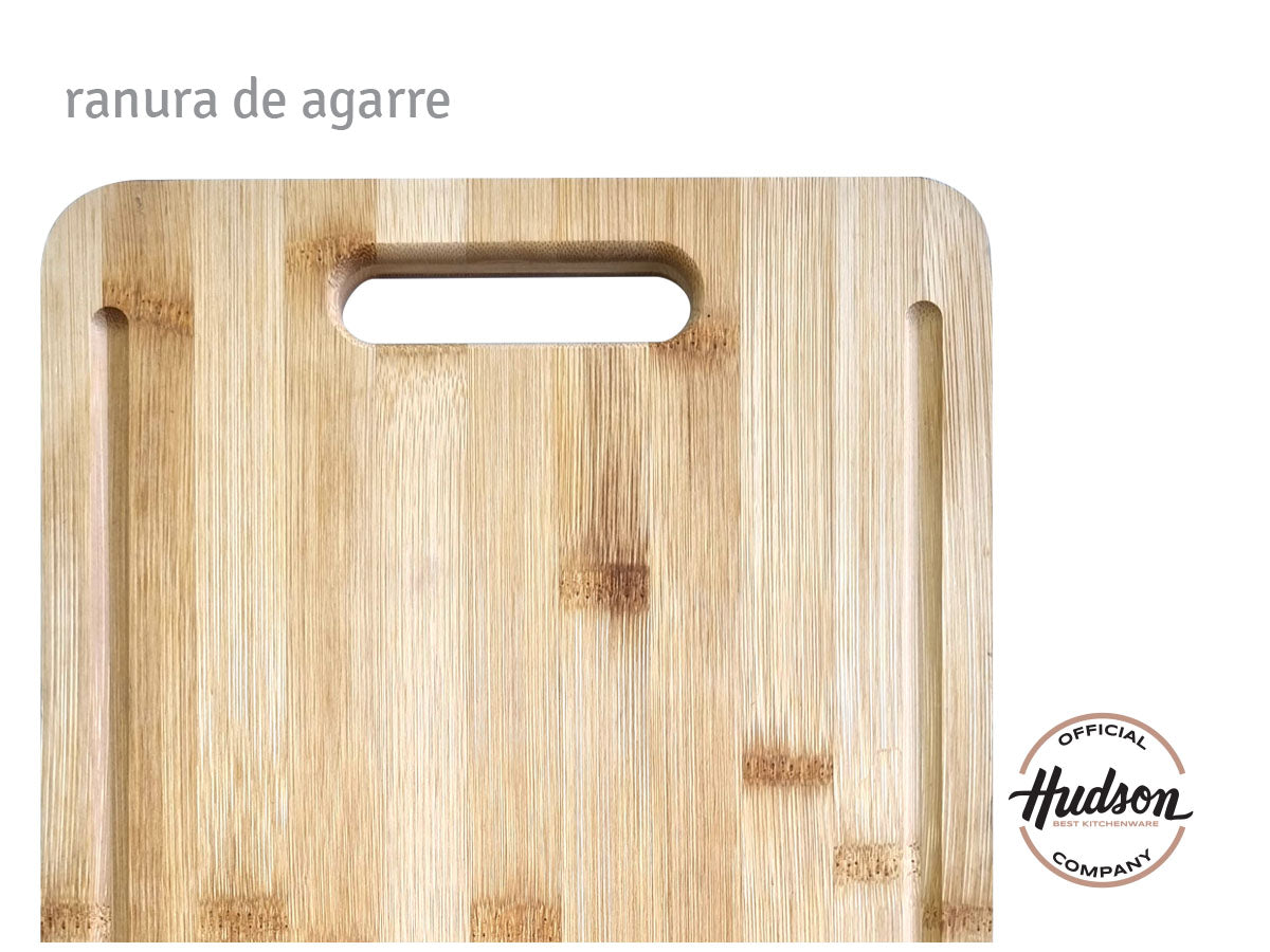 Tabla De Madera Bambú Cocina Hudson 19 X 27 X 1.5 Cm