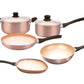 Set Cacerolas +Bifera+ Wok+Sarten Linea Hudson Cobre