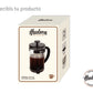 Cafetera Vidrio Acero Inoxidable Prensa Francesa 800ml Negra