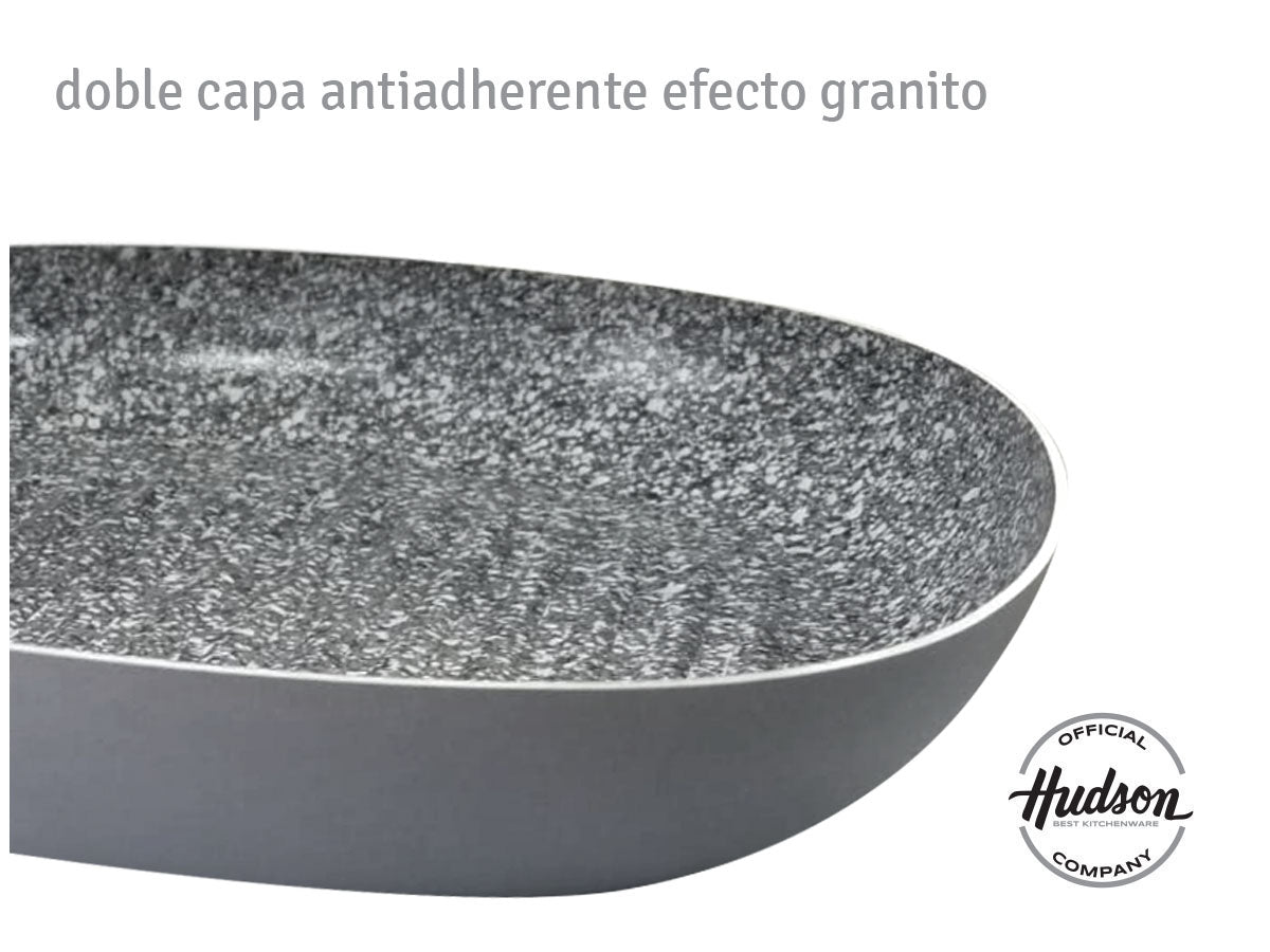 Bifera Hudson De Aluminio C/antiadherente Granito De 26x26cm