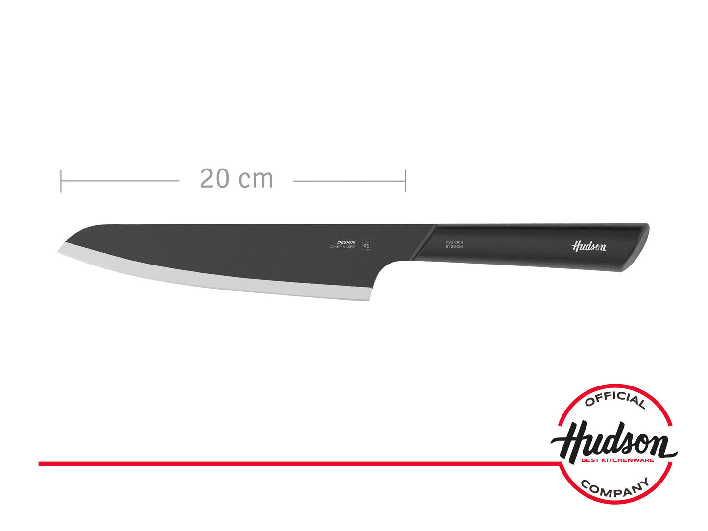 Cuchillo Chef8 Acero Inoxi Linea Profesional Hudson Design