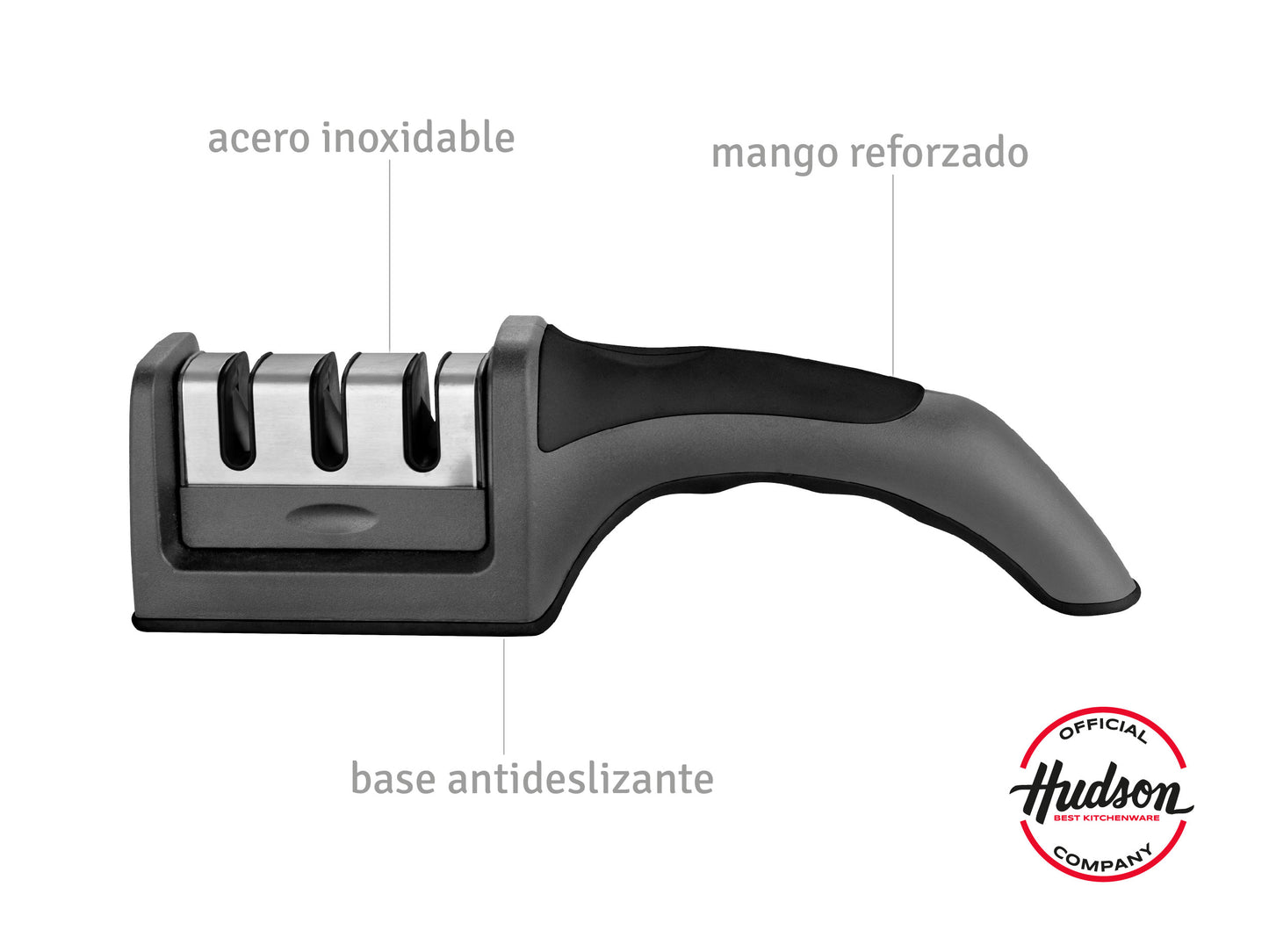 Set De Cocina Pinza Afilador Espatula Hudson