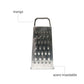 Rallador De Acero Inoxidable Hudson 4 Caras 21 Cm
