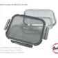 Contenedor Hermético Hudson de Vidrio Borosilicato 1040 ml con Tapa BPA Free