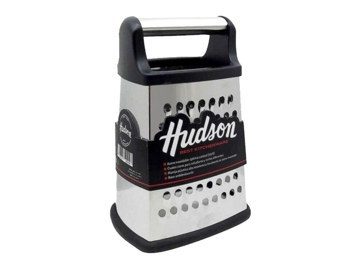 Rallador Acero inoxidable 115x142 + Base Antideslizante + 4 Caras