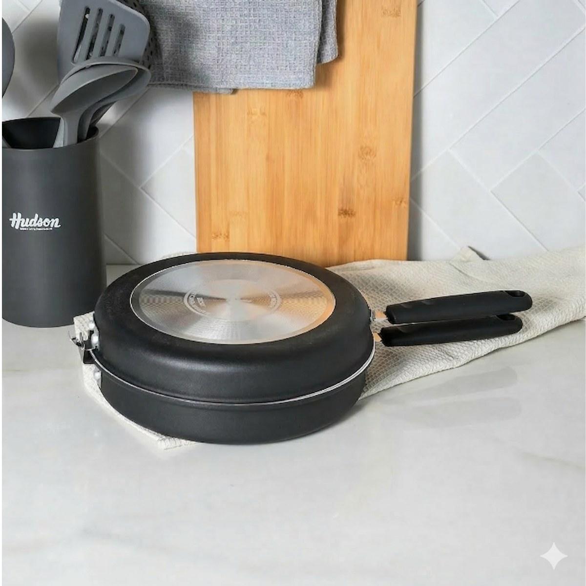 Sartén Doble Hudson Daily 24 cm Aluminio Antiadherente