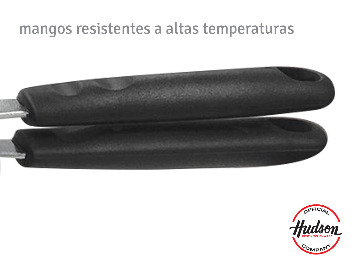 Sartén Doble Hudson Antiadherente 24 Cm Color Negro