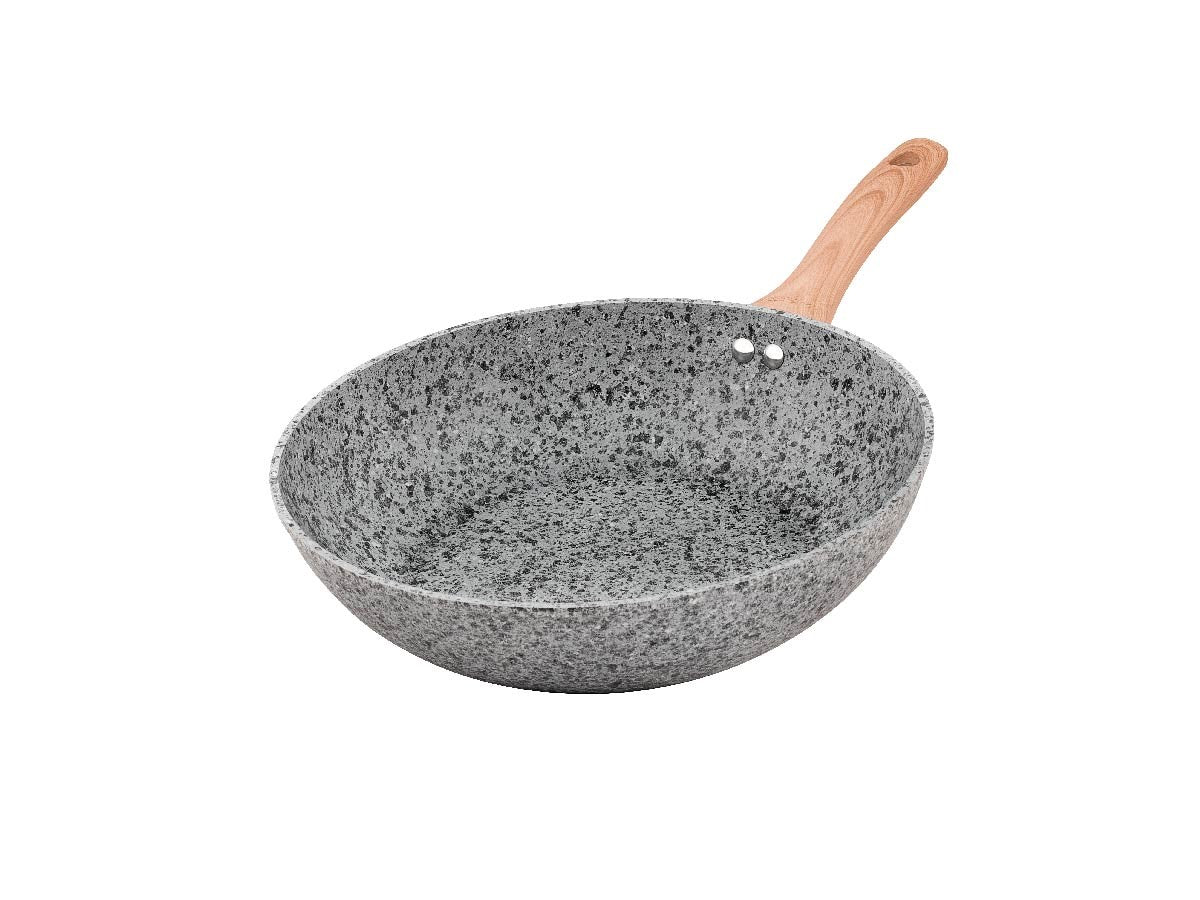 HUDSON Wok Granito Stone Aluminio Forjado Antiadherente 28cm