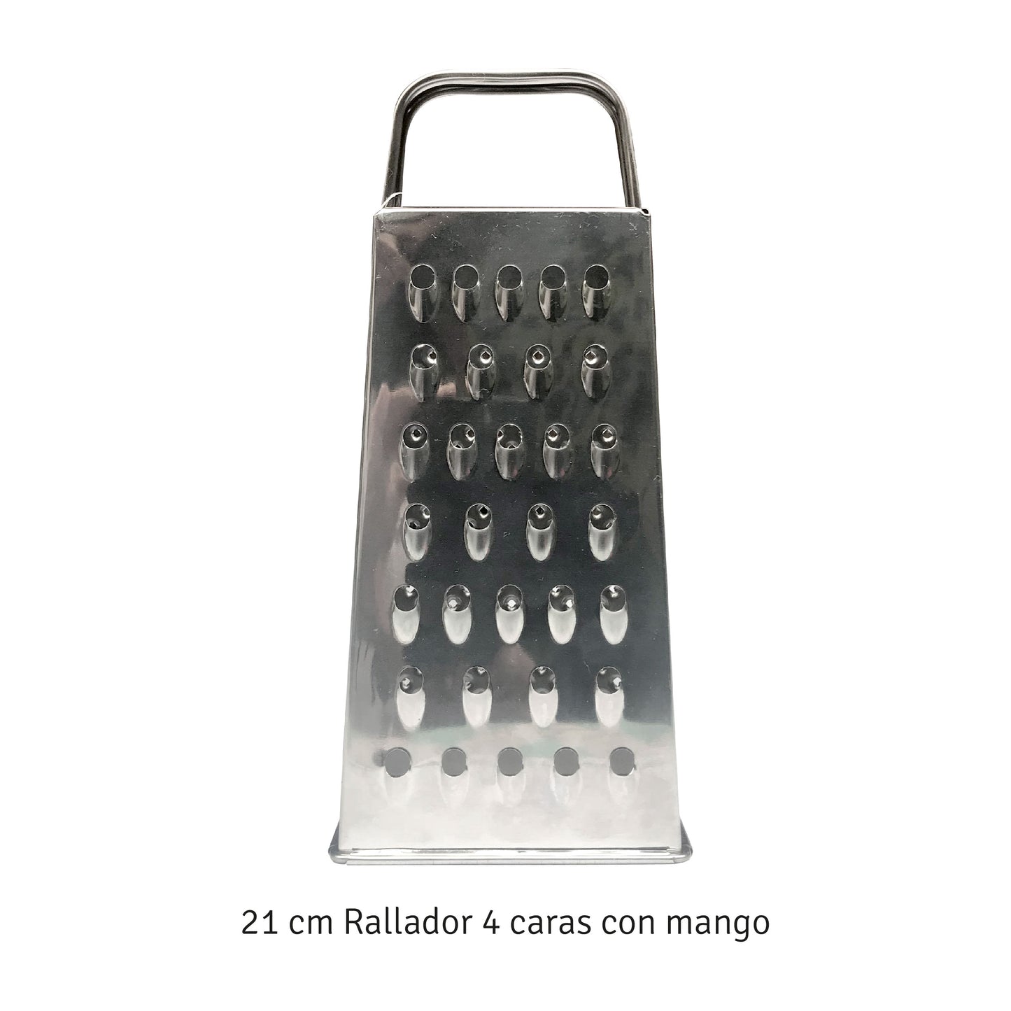 Rallador De Acero Inoxidable Hudson 4 Caras 21 Cm