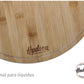 Tabla Pizzera De Madera Bambú Cocina Hudson 36 Cm X 1,5 Cm