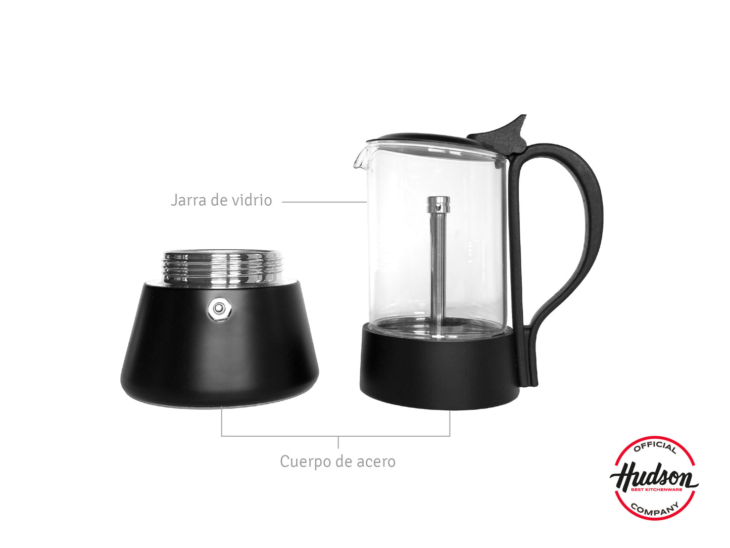 Cafetera Hudson Cold Brew de Vidrio 800 ml con Filtro de Acero Inoxidable – SSGCM06