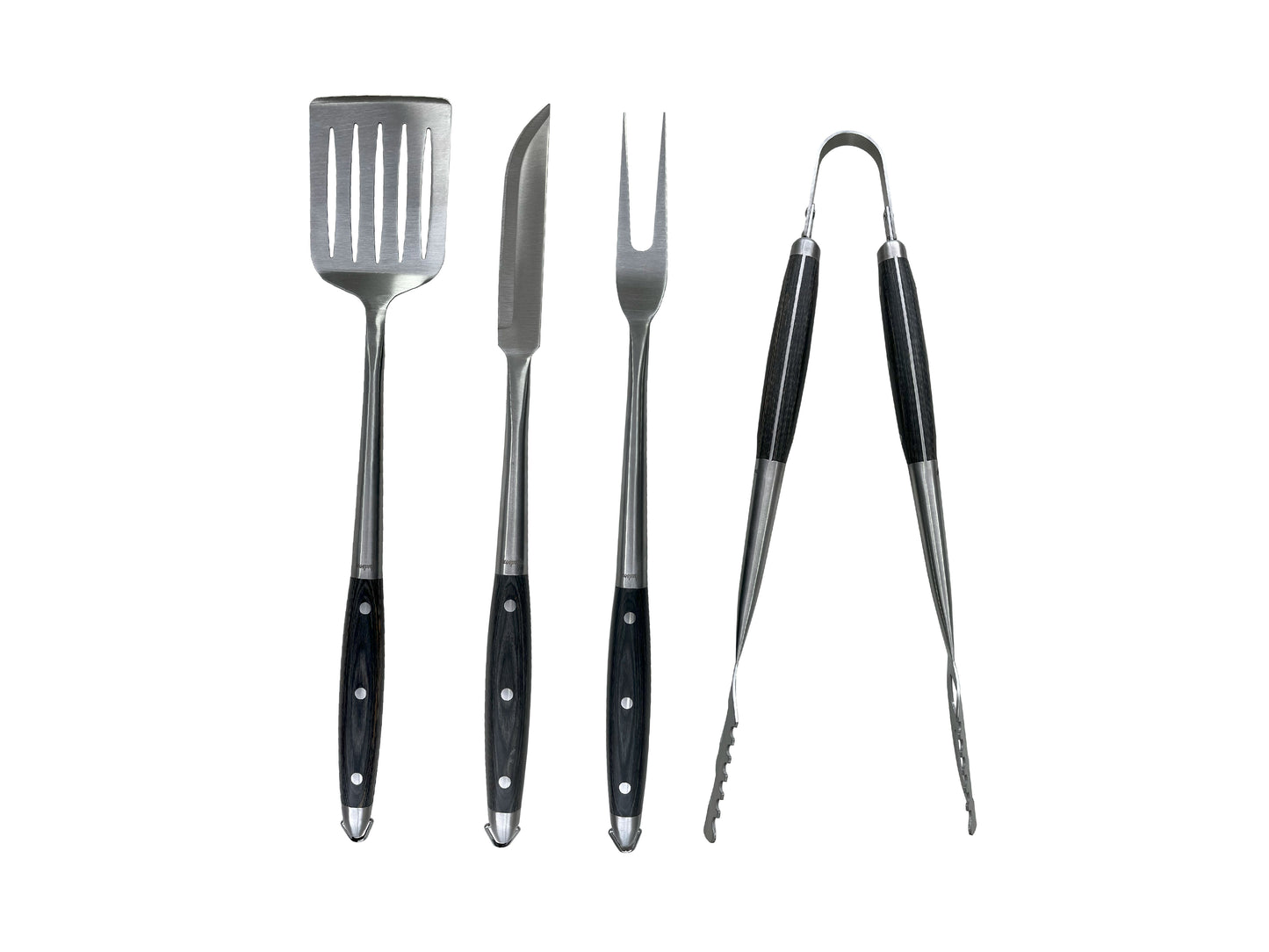 Set Para Barbacoa Hudson 4 Piezas Utensilios Para Bbq