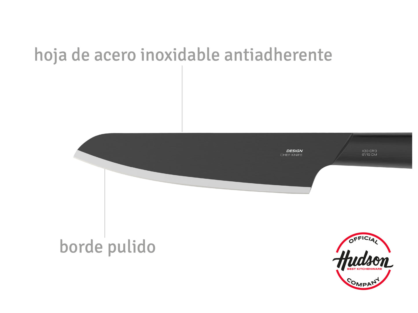 Cuchillo Profesional Chef 6 Linea Hudson Design